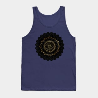 Golden sacred yantra Tank Top